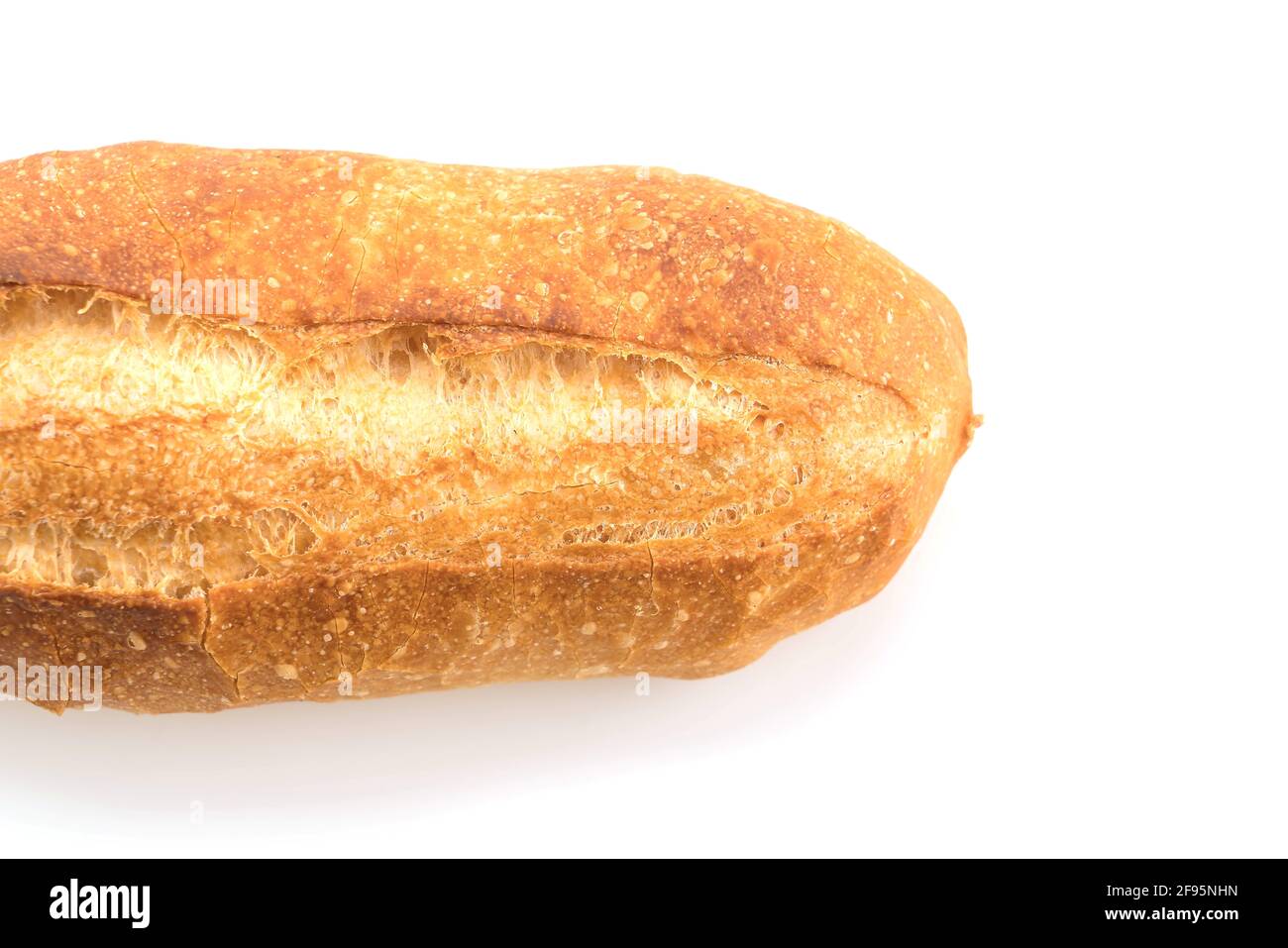 traditional french bread on white background Stock Photo - Alamy