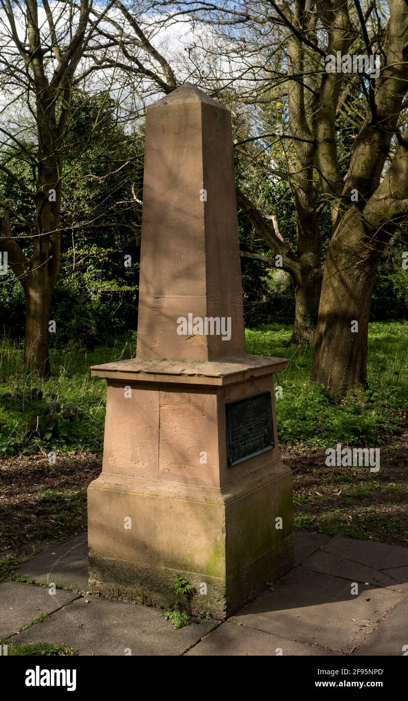 The Gregory obelisk, Stivichall Croft, Coventry, West Midlands, England, UK Stock Photo Alamy
