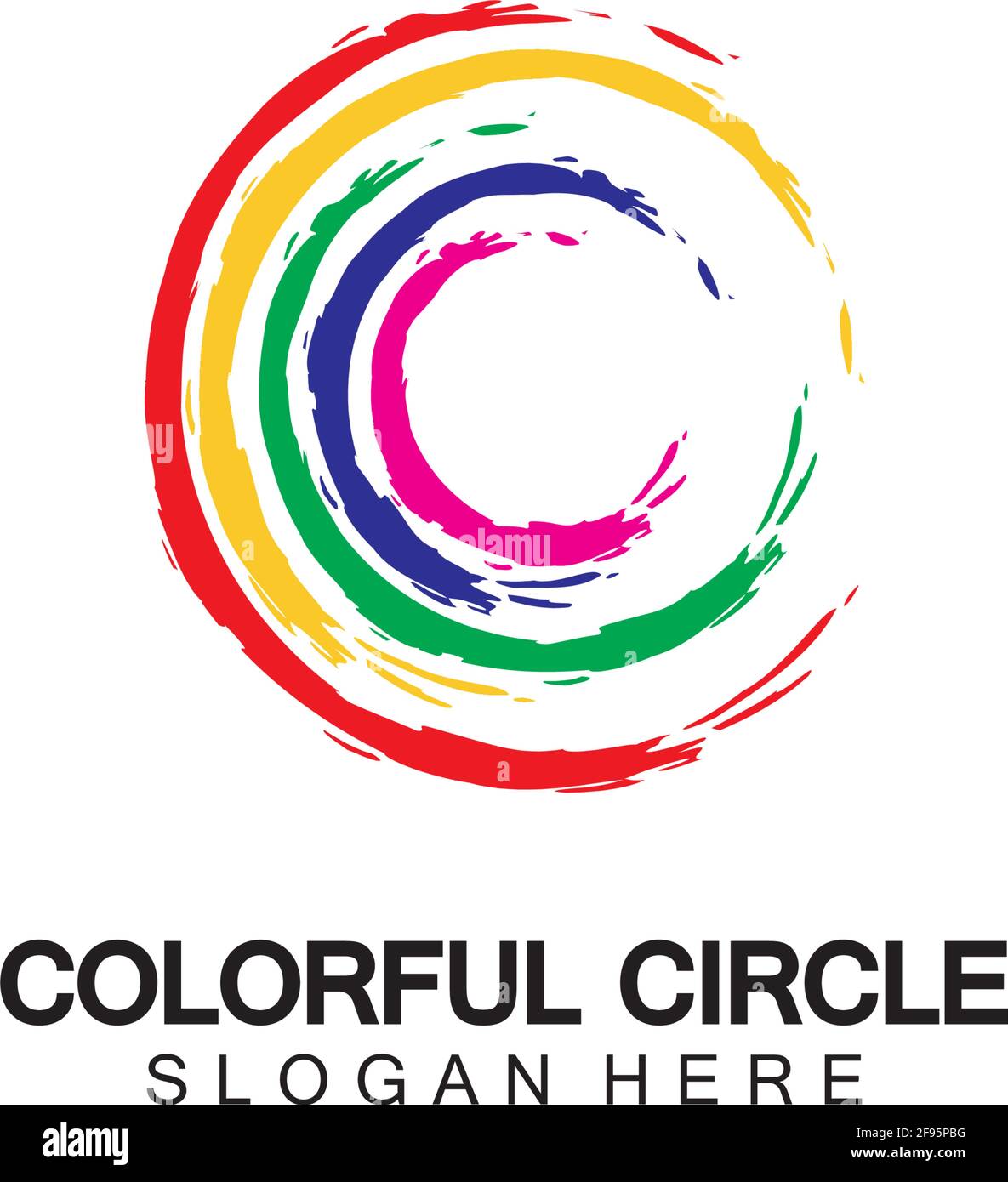 Abstract Colorful circle Logo design vector template. Modern template ...