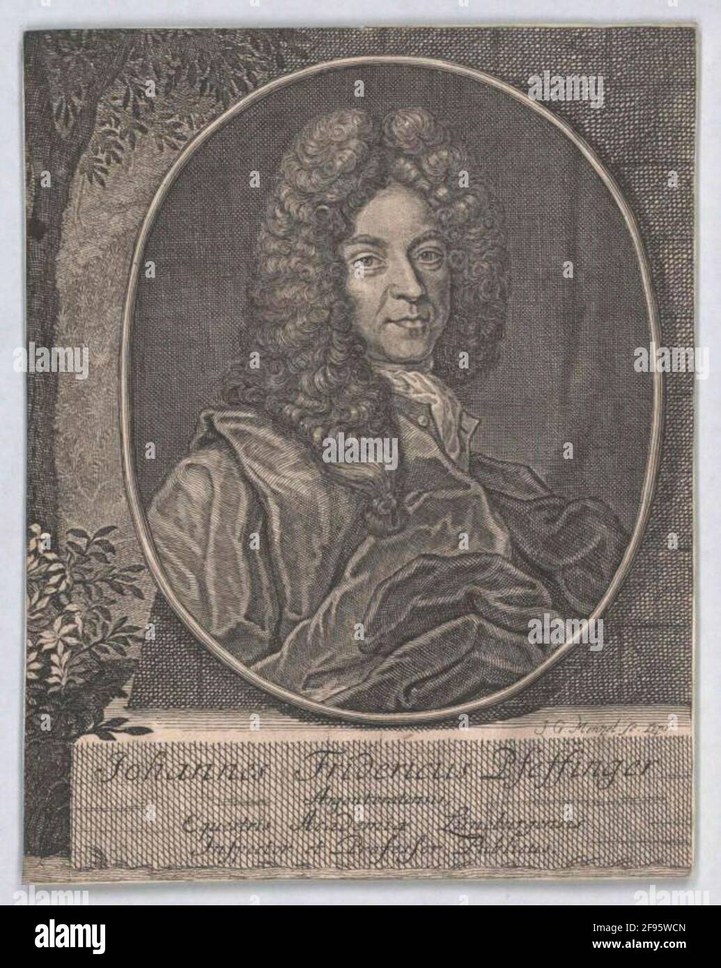 Pfeffinger, Johann Friedrich Publisher: Mevius, Jacobstecher: Mentzel, Johann Georg (1677) Publishing Sort: Gotha Stock Photo