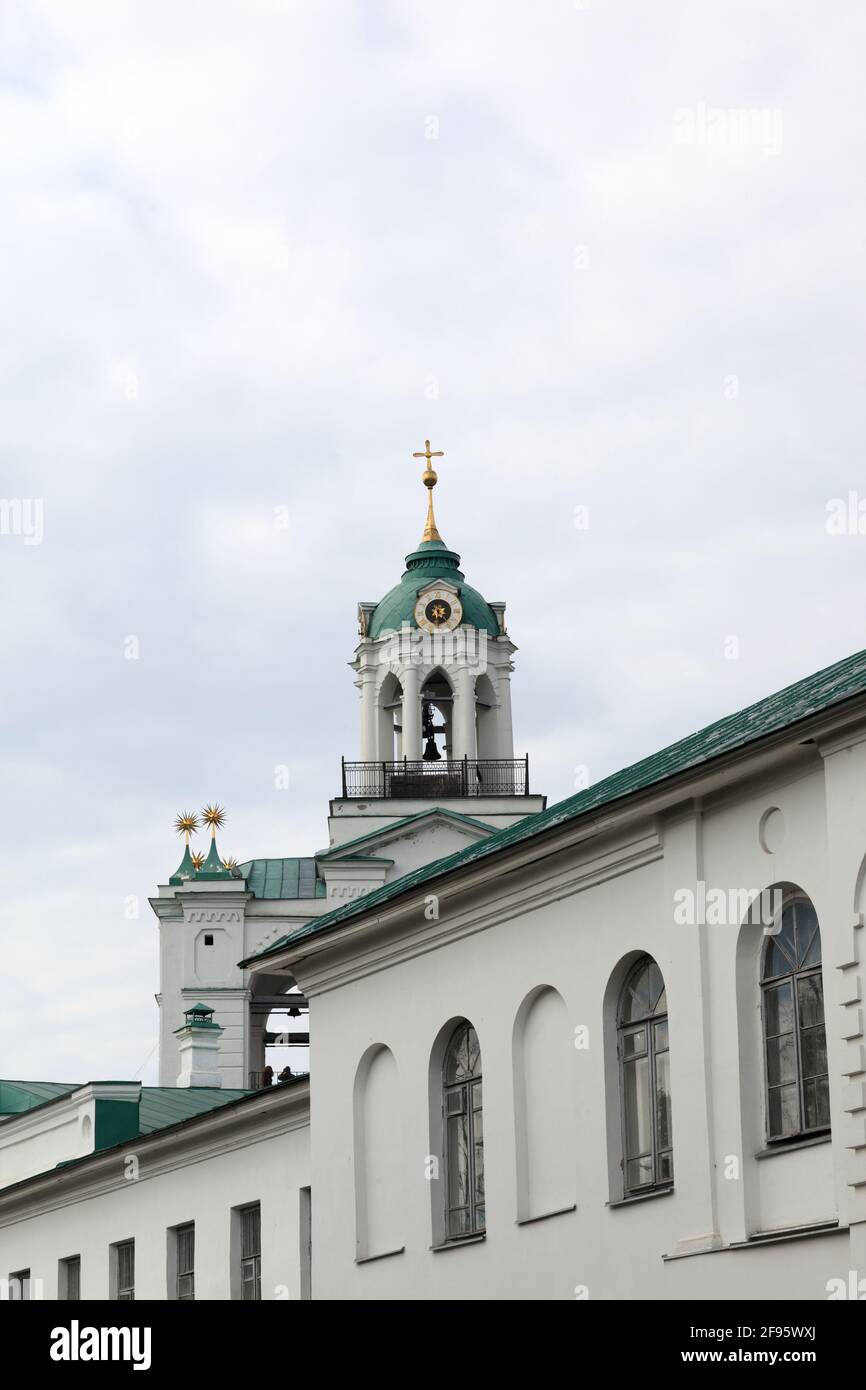 Spassky monastery belfry in summer, Yaroslavl, Russia Stock Photo