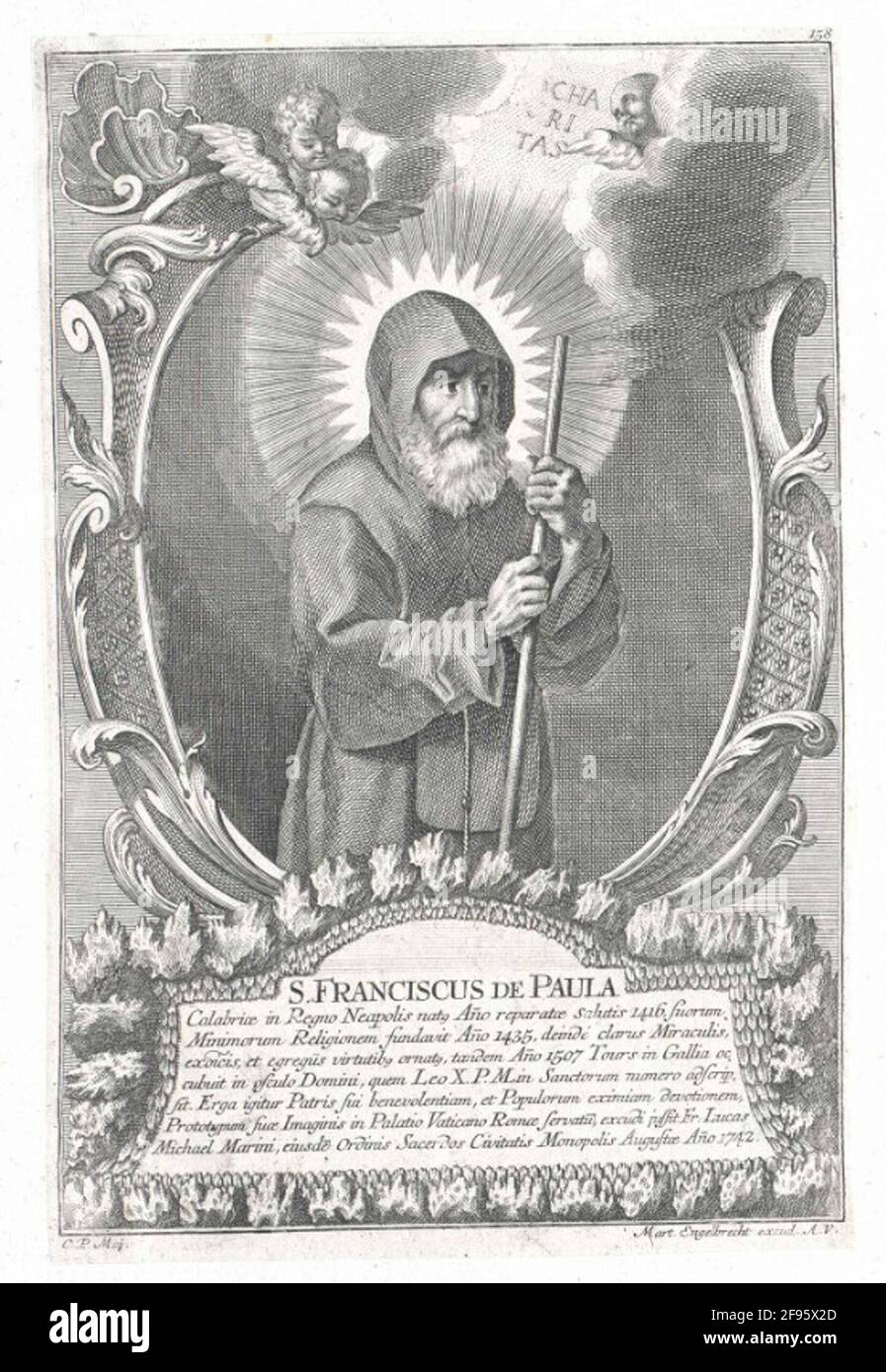 Franz von Paula, Saint Stock Photo Alamy