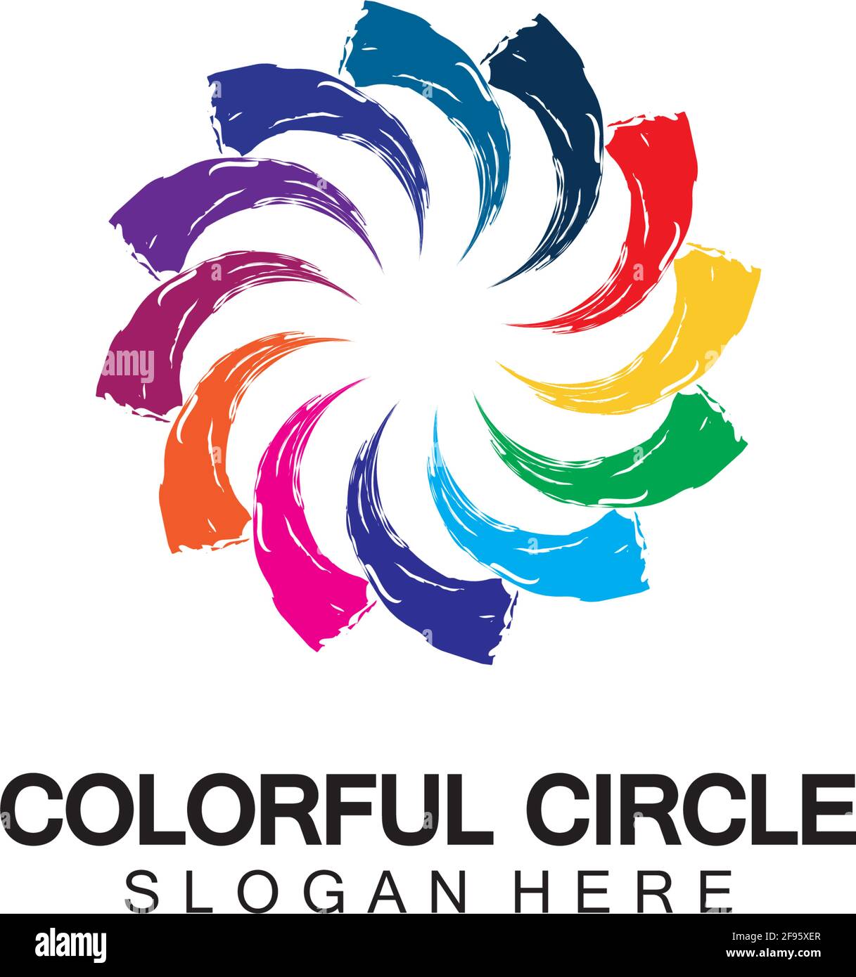 Abstract Colorful circle Logo design vector template. Modern template ...