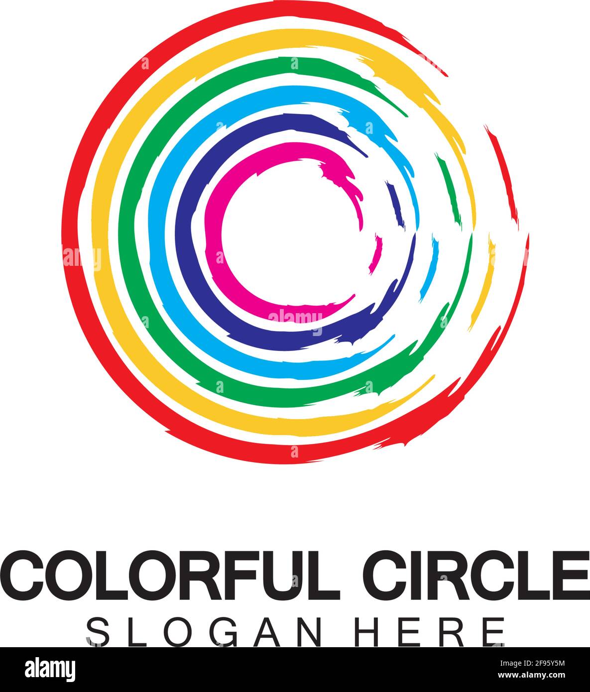 Abstract Colorful circle Logo design vector template. Modern template ...