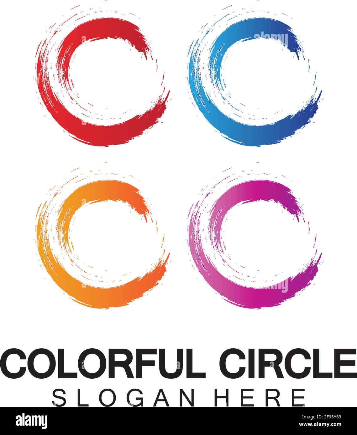 Abstract Colorful circle Logo design vector template. Modern template ...