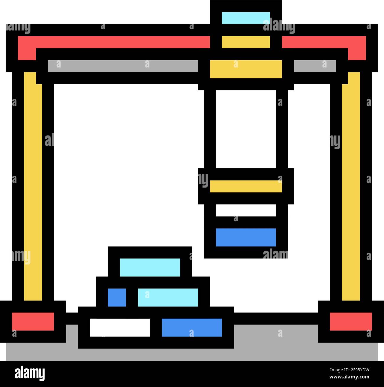loader crane port color icon vector illustration Stock Vector Image ...