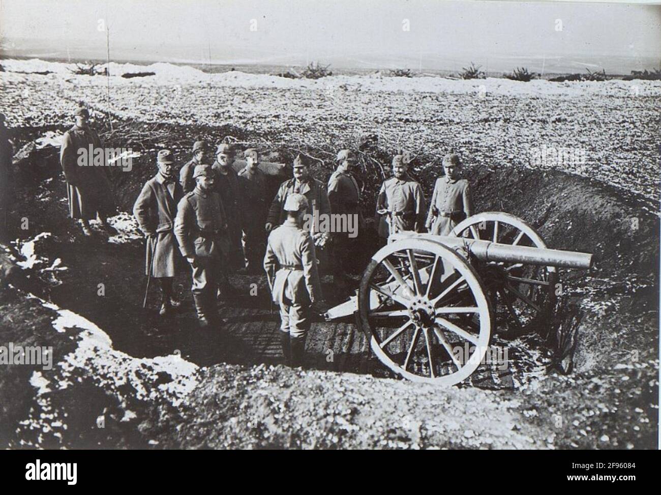 German Landsturm Battery 523 in position at Rakowiec at the Tryma Stock  Photo - Alamy