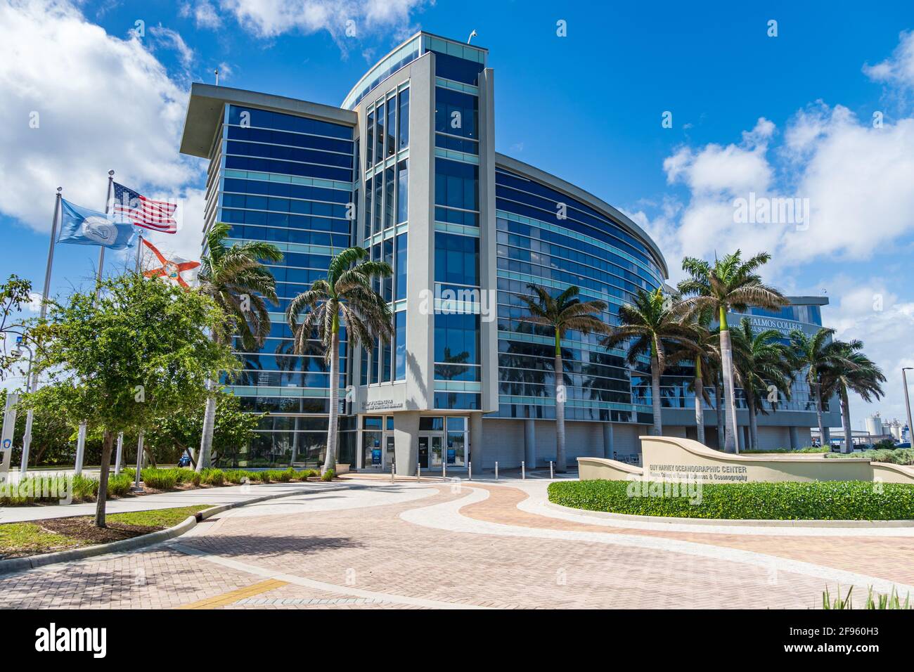 Nova Southeastern University (NSU) Guy Harvey Oceanographic Center, Halmos College of Natural Sciences & Oceanography - Dania Beach, Florida, USA Stock Photo