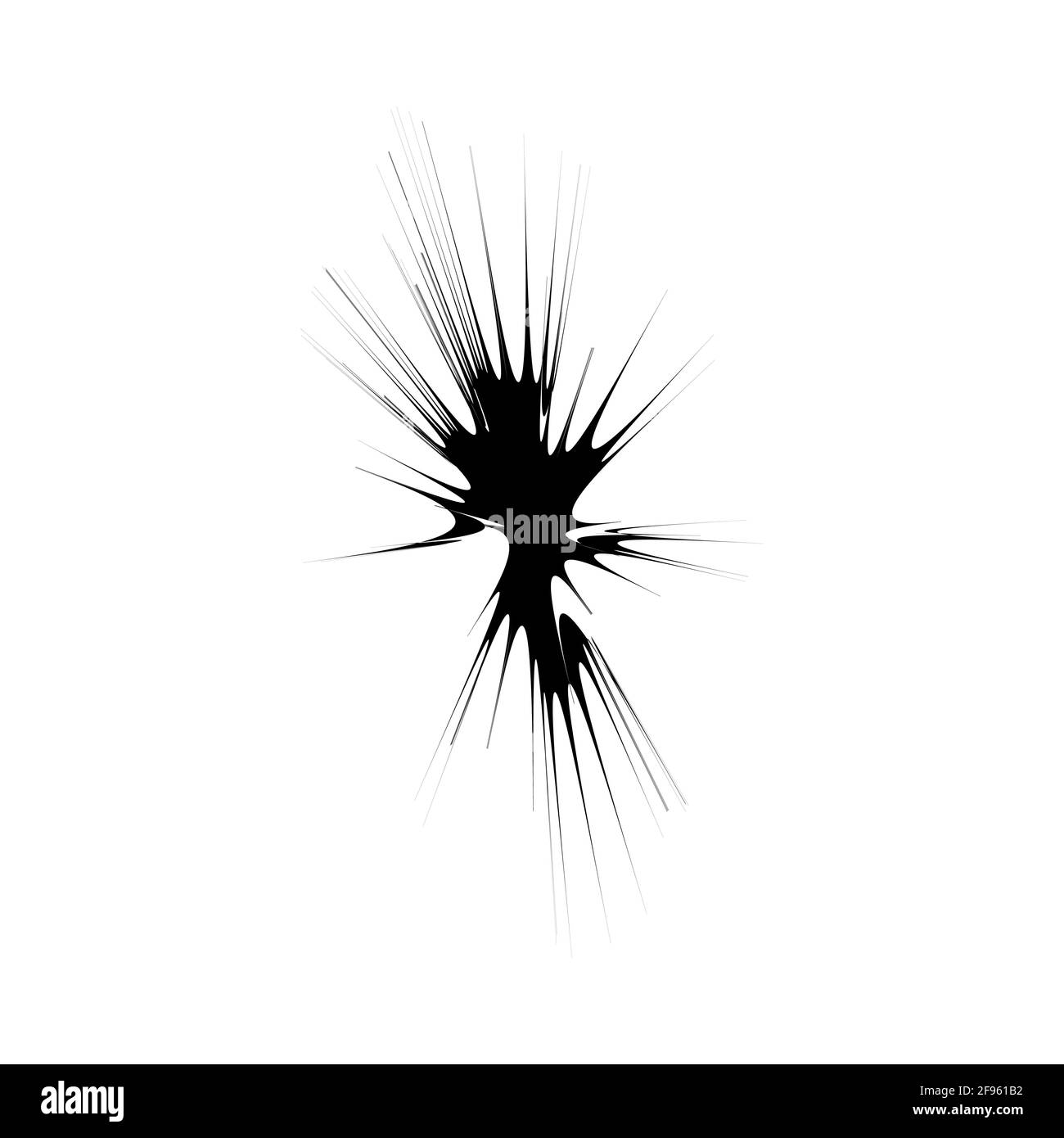 Strange Vector Shape isolated on white background. Geometric figure ...