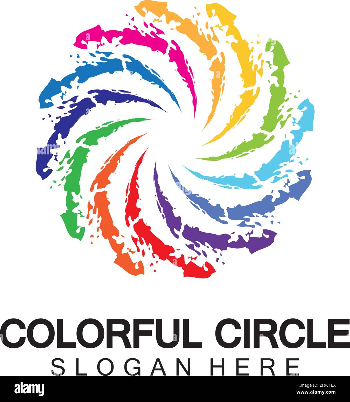 Abstract Colorful circle Logo design vector template. Modern template ...
