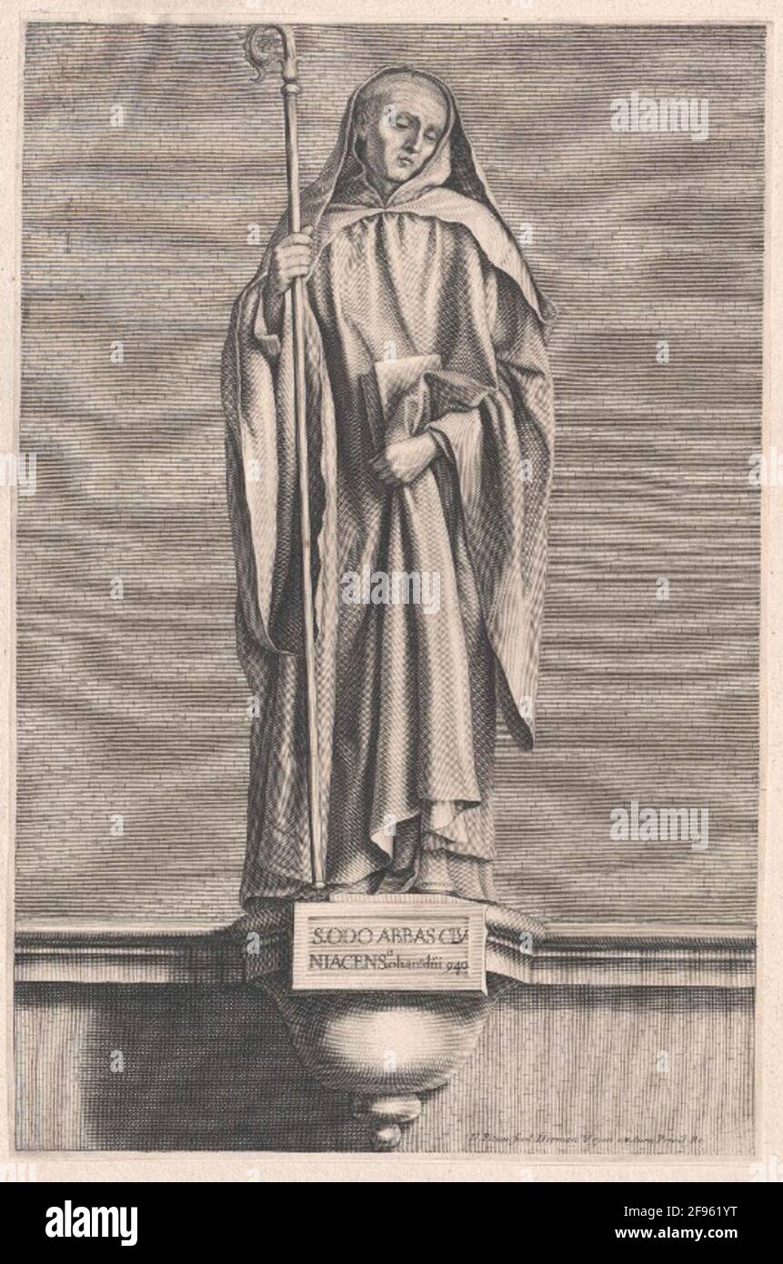 Odo of Cluny, holy Stock Photo Alamy