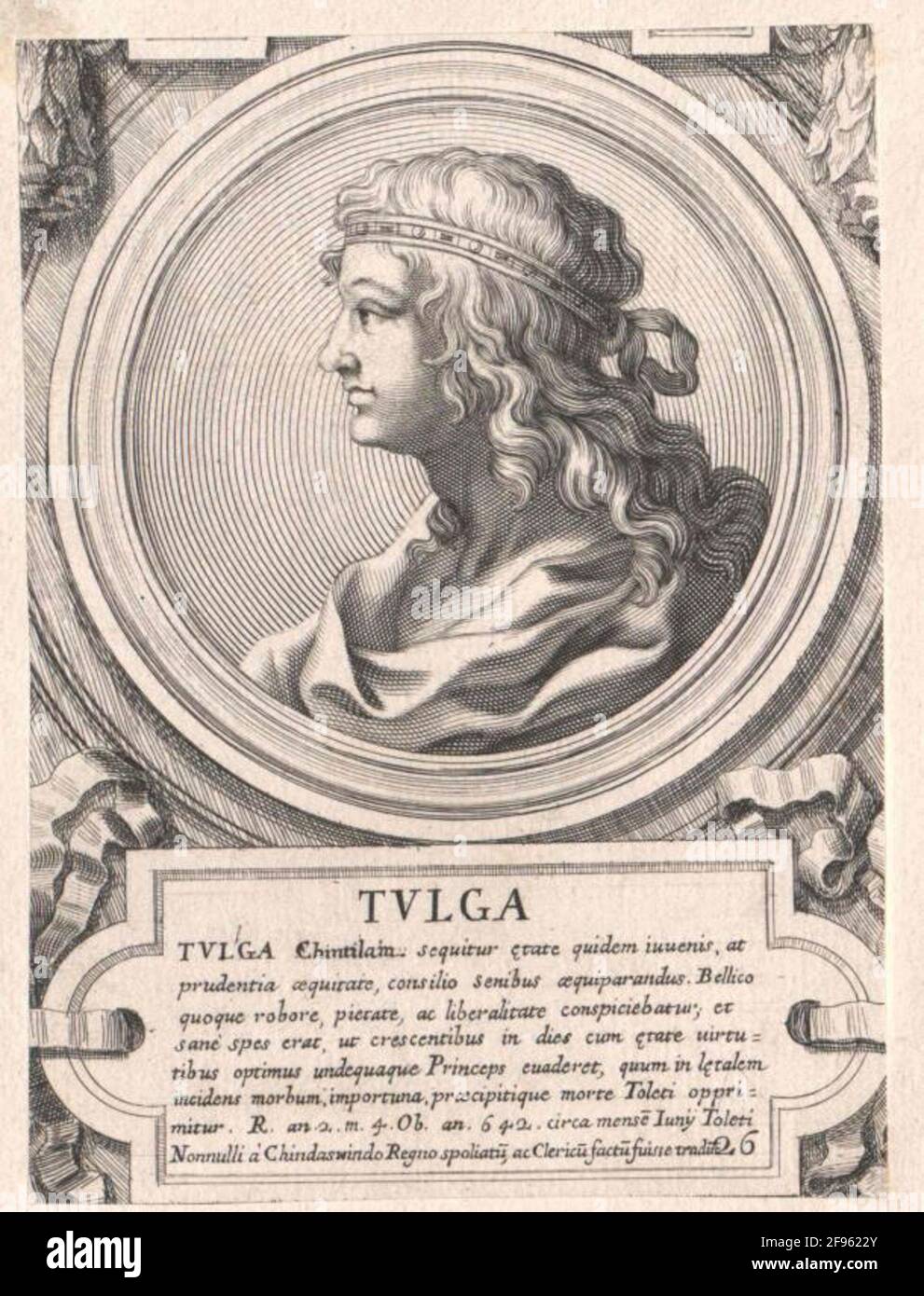Tulga, King of the Westgoten. Stock Photo