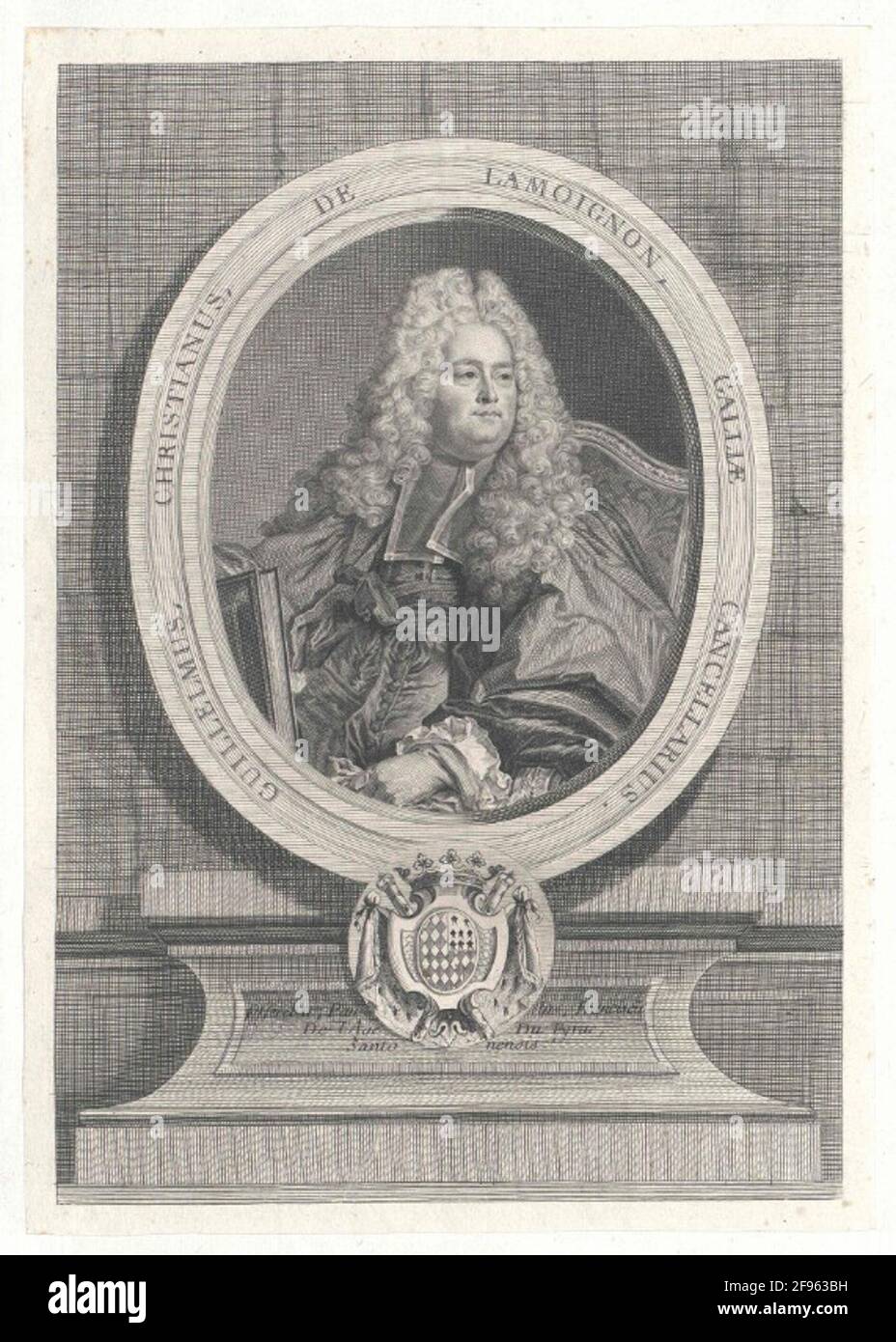Lamoignon of Blancmesnil, Guillaume II. . Stock Photo