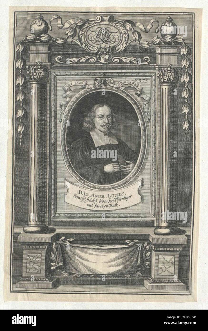 Lucius, Johann Andreas. Stock Photo