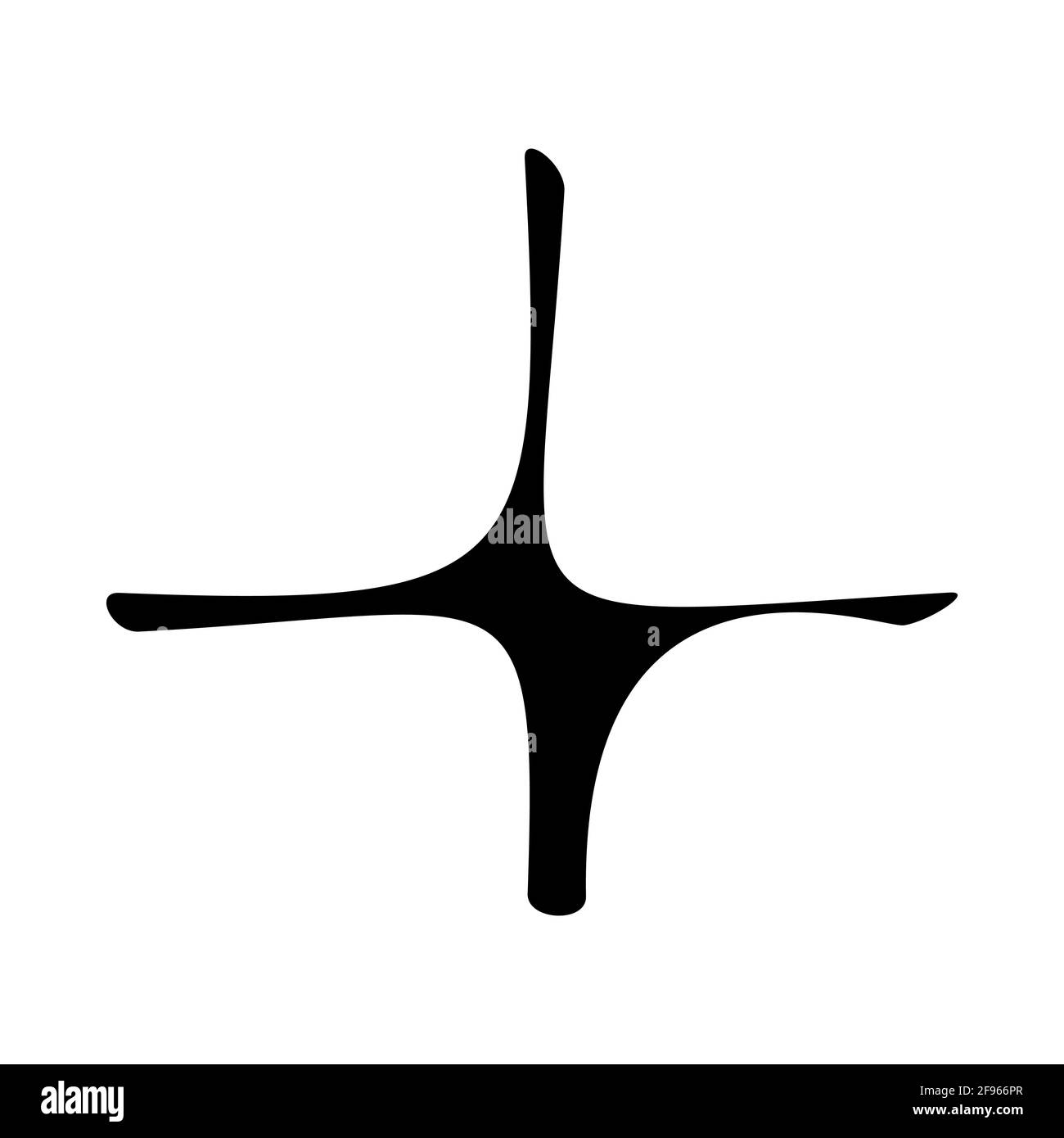 Strange Vector Shape isolated on white background. Geometric figure ...