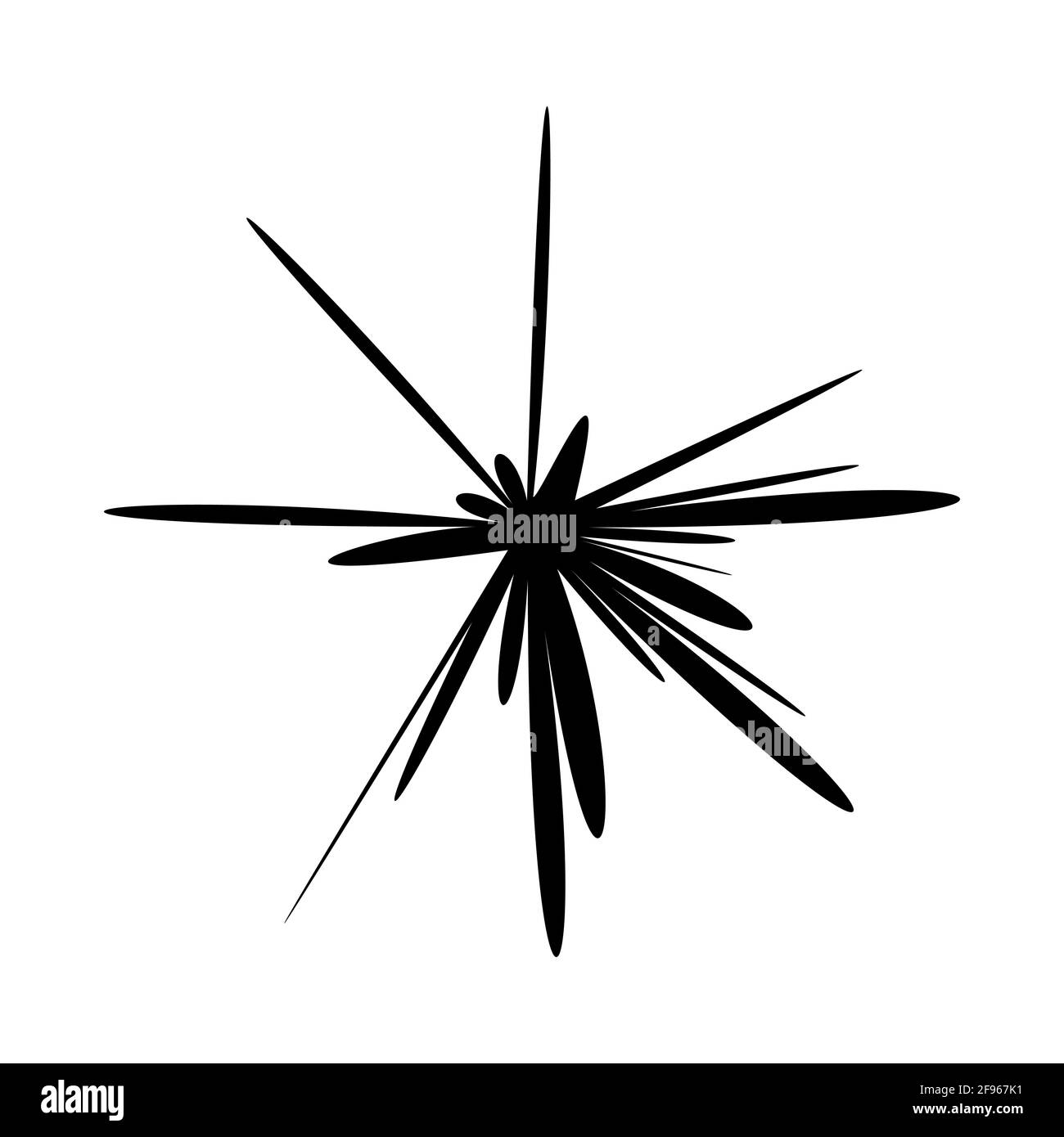 Strange Vector Shape isolated on white background. Geometric figure ...