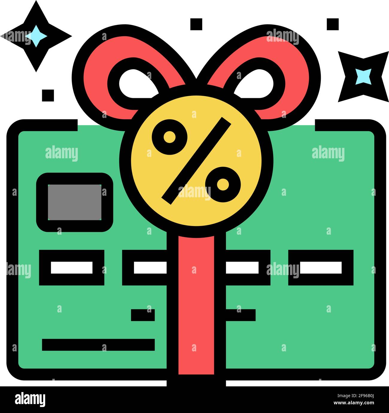 bonus card color icon vector illustration Stock Vector Image & Art - Alamy