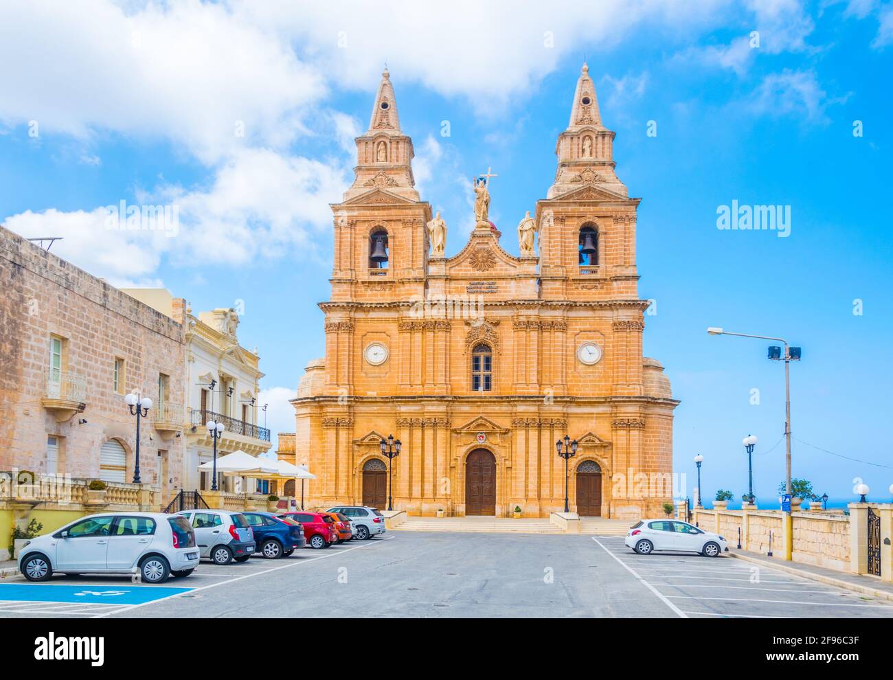 Parish Church of Mellieha, Malta Stock Photo