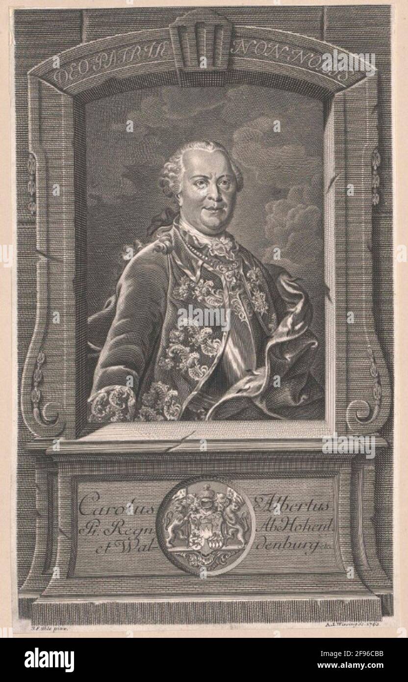 Hohenlohe-Waldenburg-Schillingsfürst, Karl Albrecht II Prince. Stock Photo