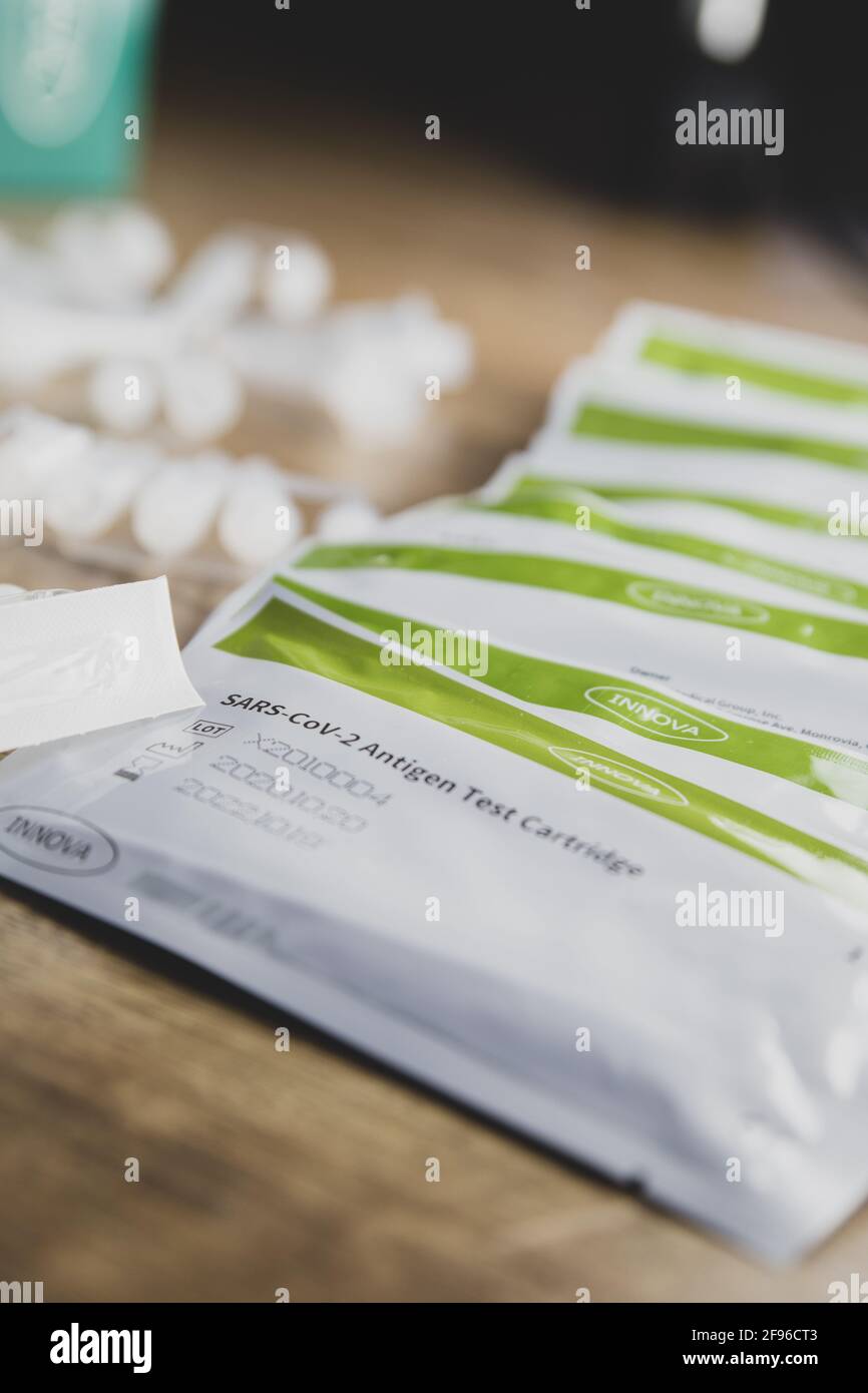 Home testing kit for school children and NHS staff, also called Lateral