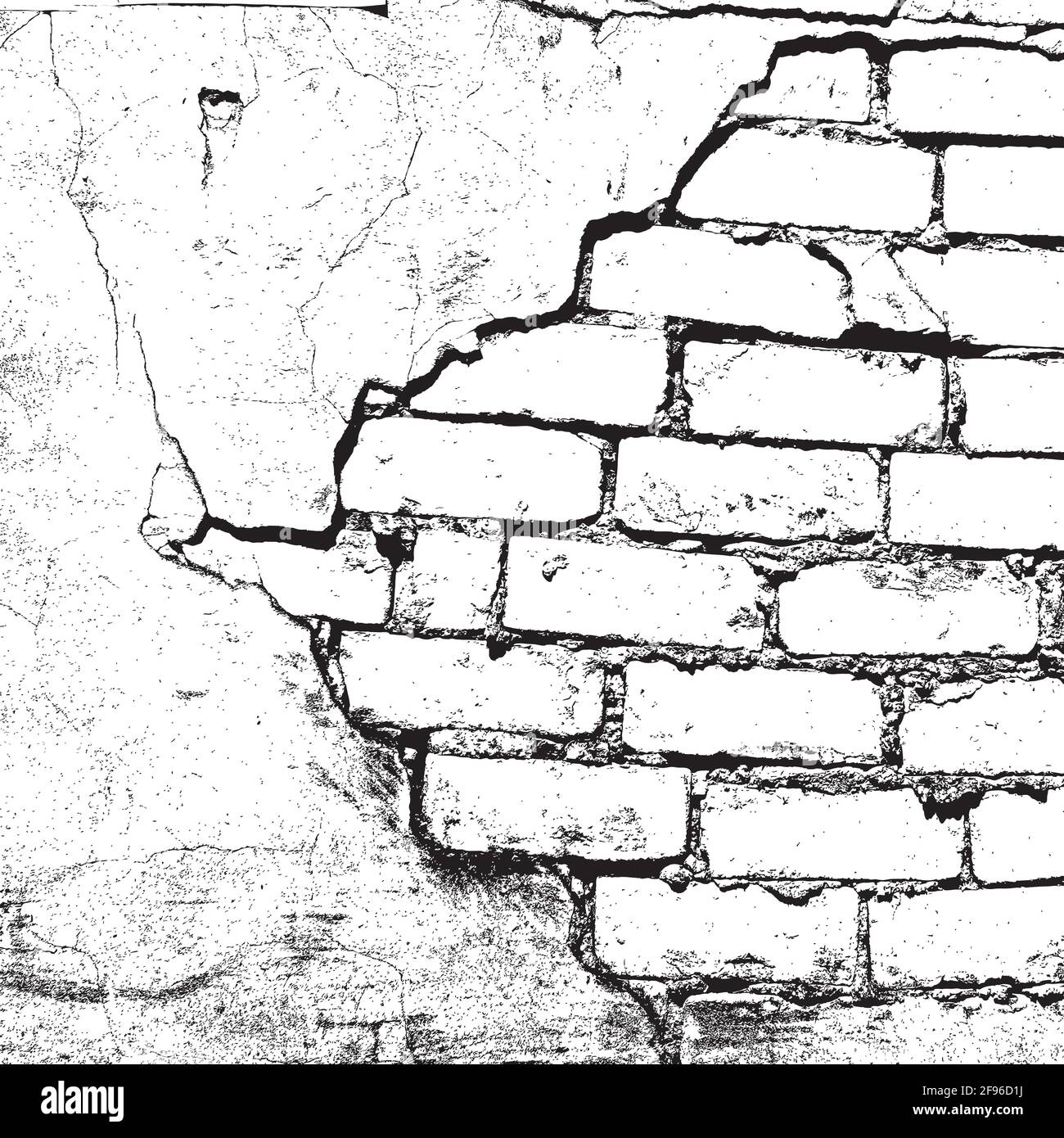 Wall Mural broken brick wall  PIXERSNETAU