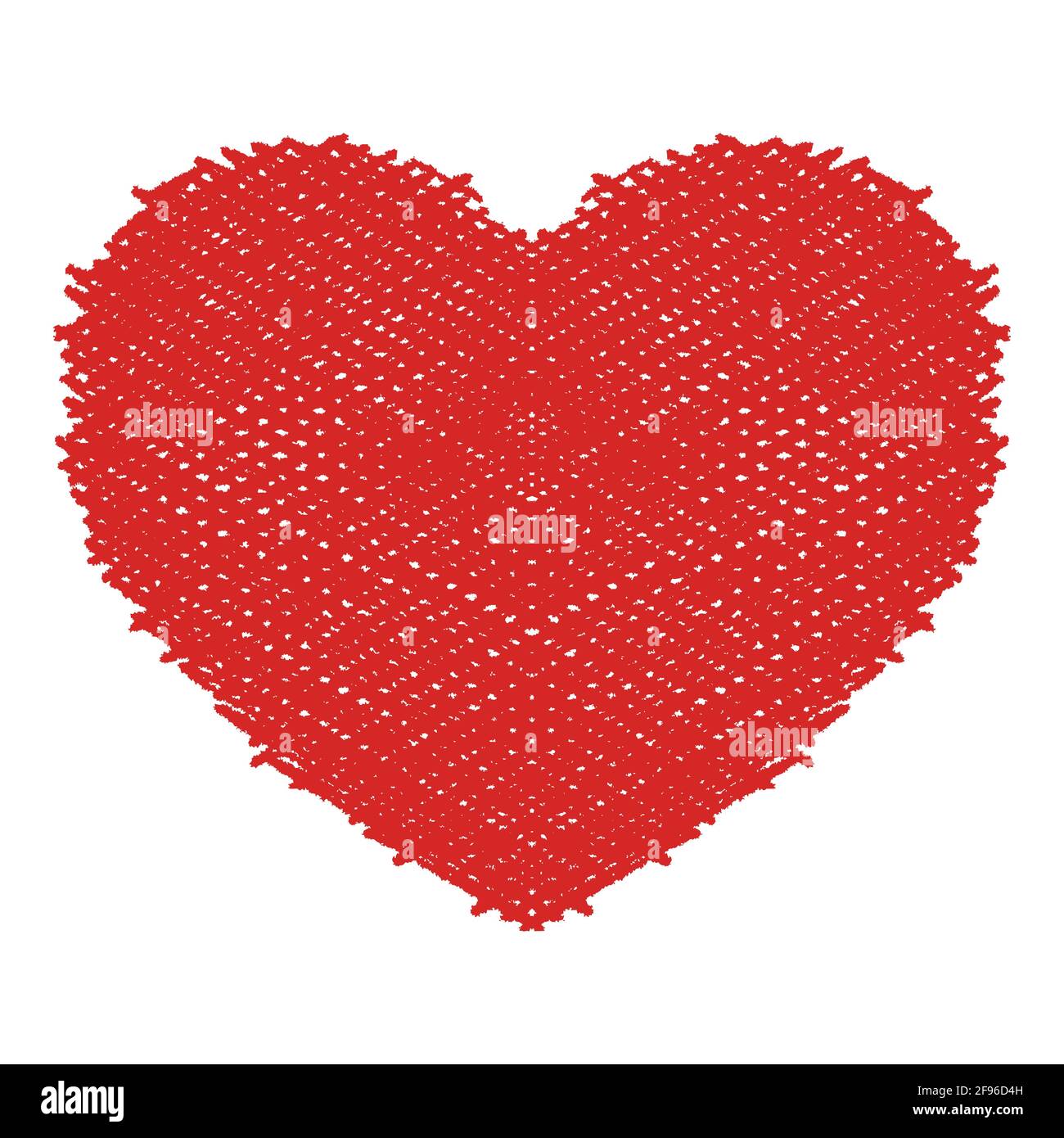 Crayon Valentine5 Stock Vector
