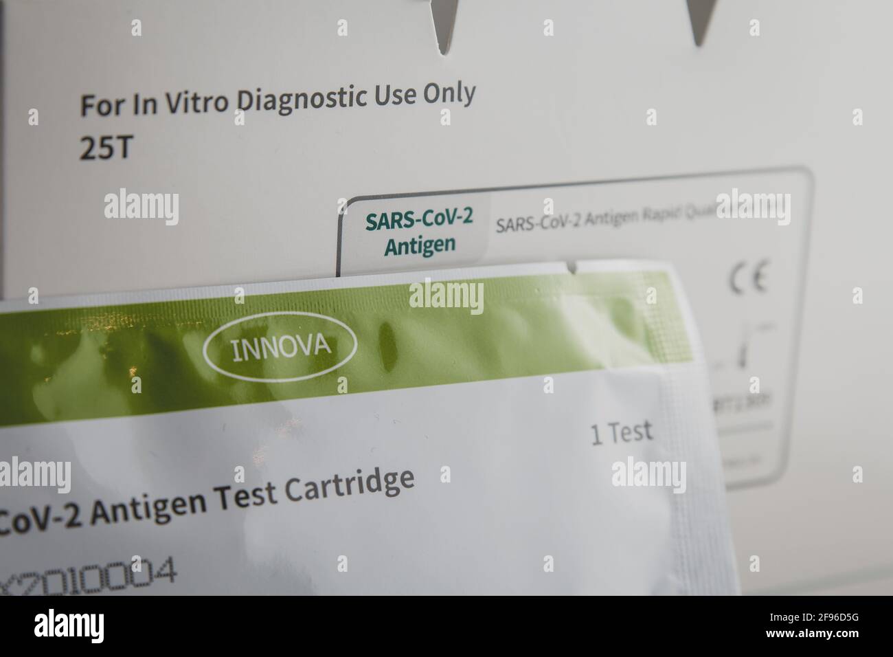 Home testing kit for school children and NHS staff, also called Lateral