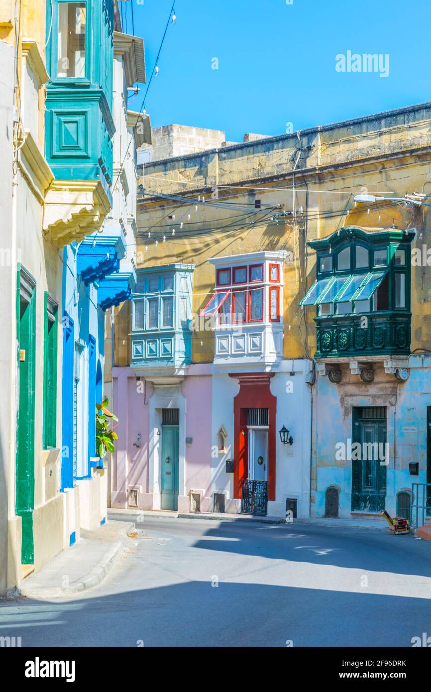 Victoria Rabat Streets View of a narrow street in Victoria (Rabat), Gozo, Malta Stock Photo ...