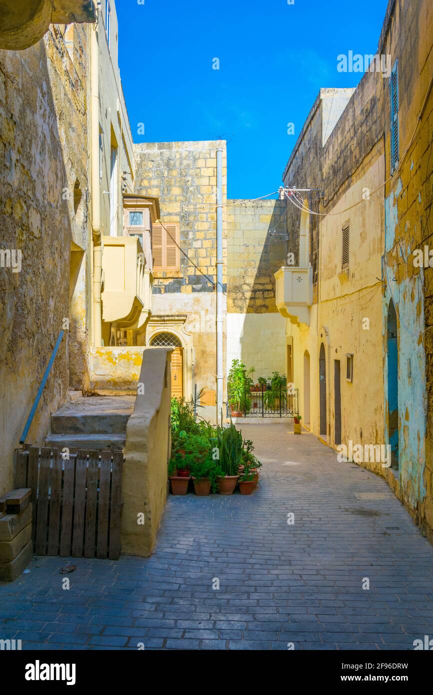 Victoria Rabat Streets View of a narrow street in Victoria (Rabat), Gozo, Malta Stock Photo ...