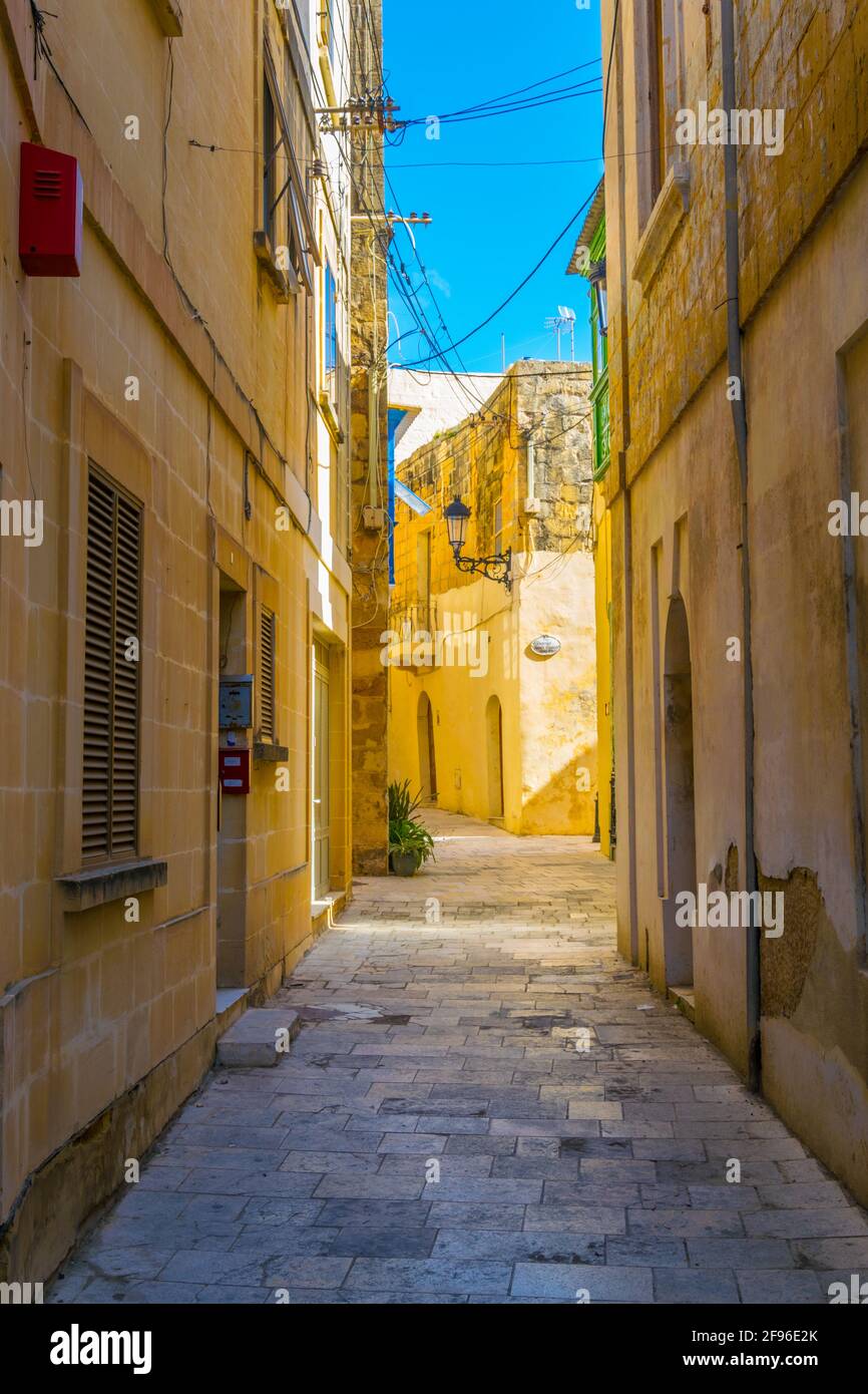 Victoria Rabat Streets View of a narrow street in Victoria (Rabat), Gozo, Malta Stock Photo ...