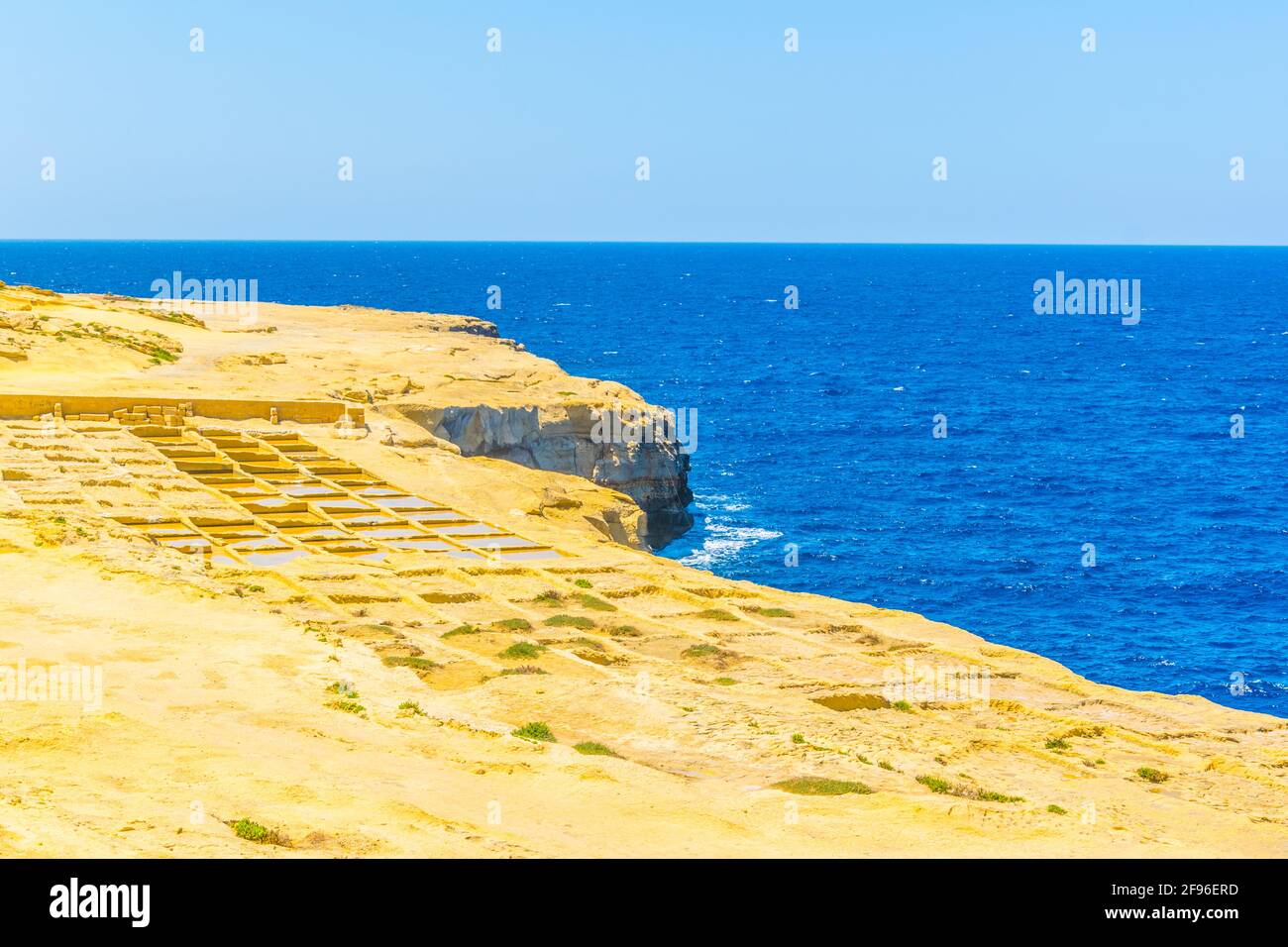 Salt pans near Marsalforn, Gozo, Malta Stock Photo Alamy
