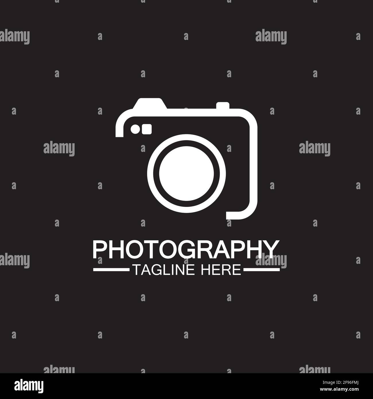 photography camera logo icon vector design template isolated on black  background Stock Vector Image & Art - Alamy