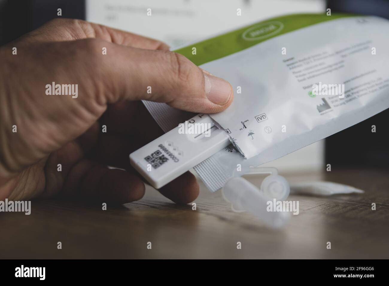 Home testing kit for school children and NHS staff, also called Lateral