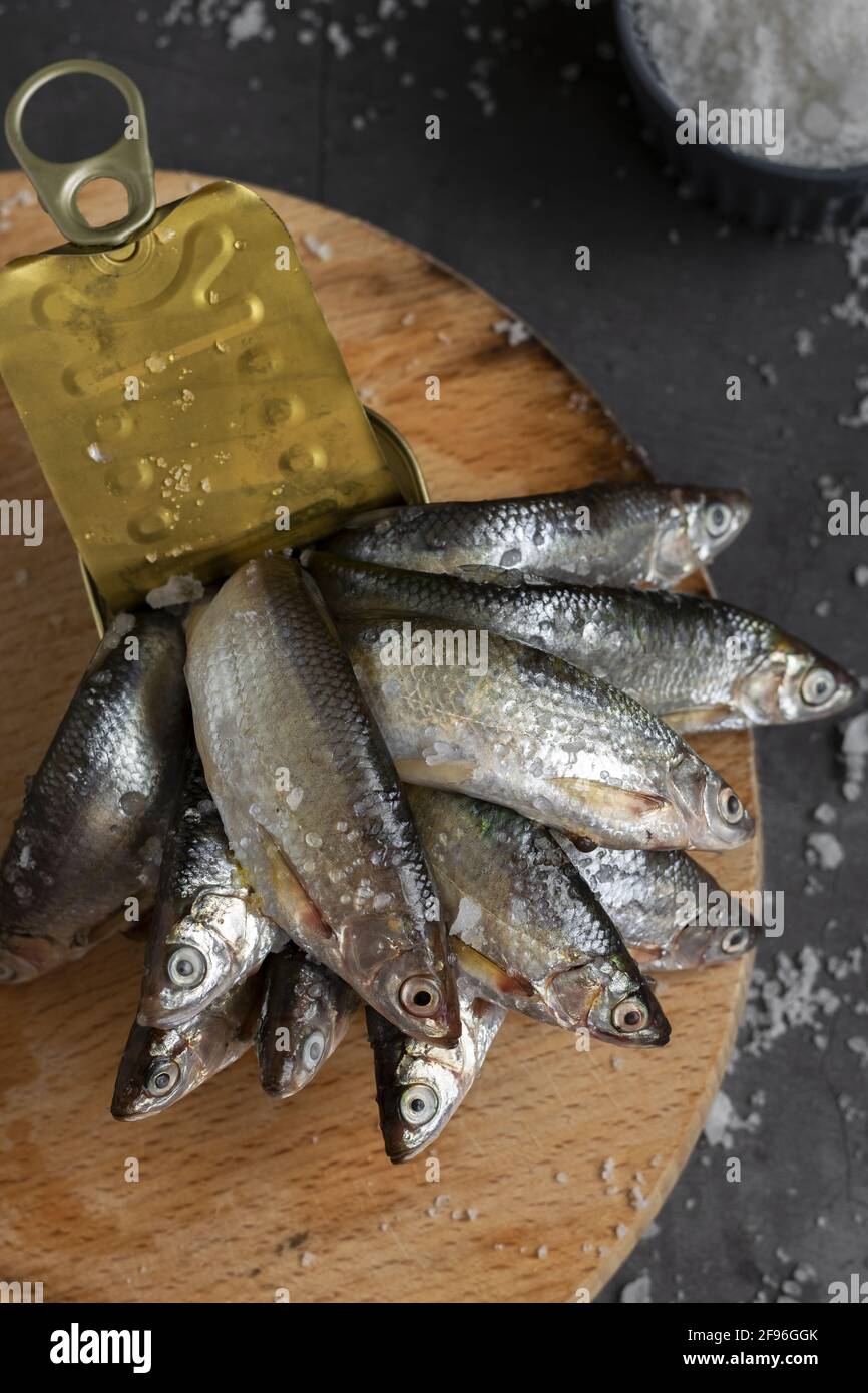 Fresh canned fish, healthy eating ingredients Stock Photo Alamy