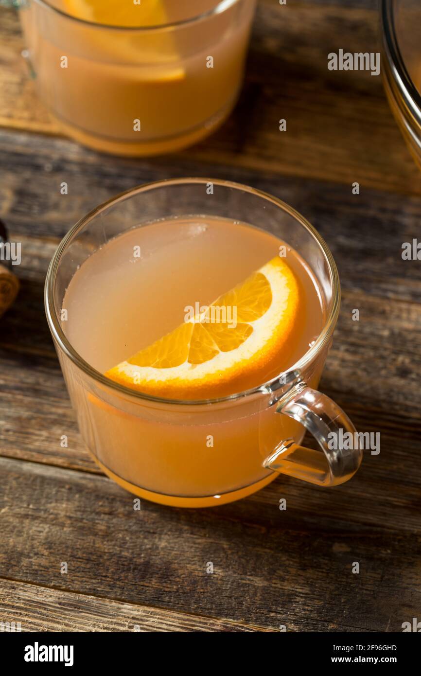 Boozy Champagne Mothers Ruin Orange Punch with Gin Stock Photo Alamy