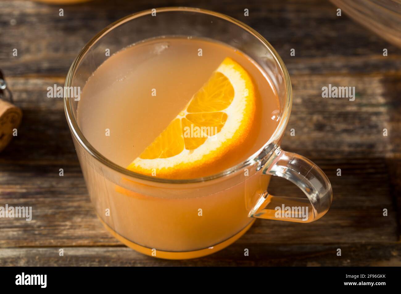 Boozy Champagne Mothers Ruin Orange Punch with Gin Stock Photo Alamy