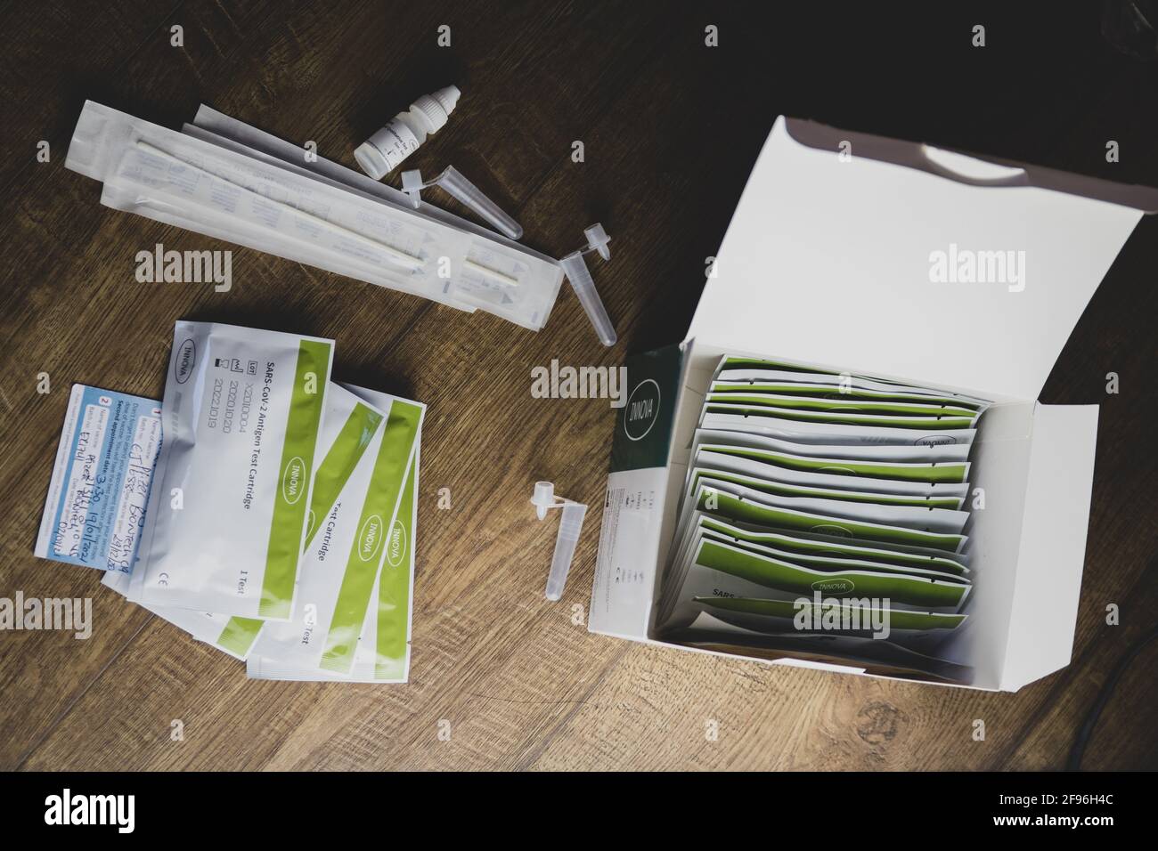 Home testing kit for school children and NHS staff, also called Lateral