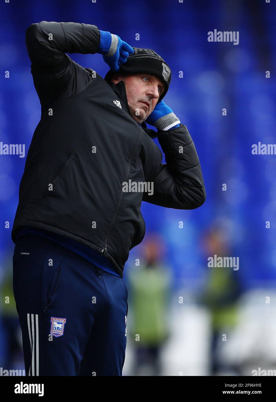 Manager of Ipswich Town, Paul Cook - Ipswich Town v Milton Keynes Dons ...