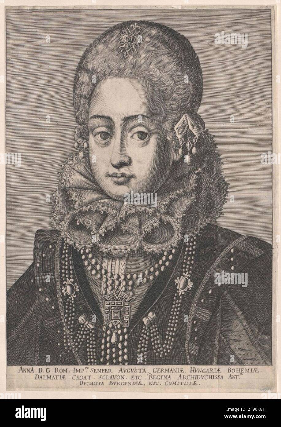 Anna, Roman-German Empress (1585-1618). Stock Photo