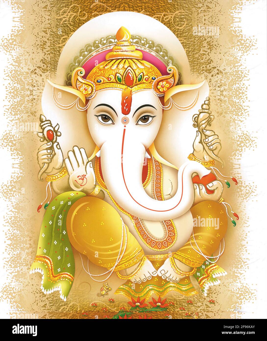 High-Resolution Indian Gods Lord Ganesha Digital Painting Stock Photo -  Alamy