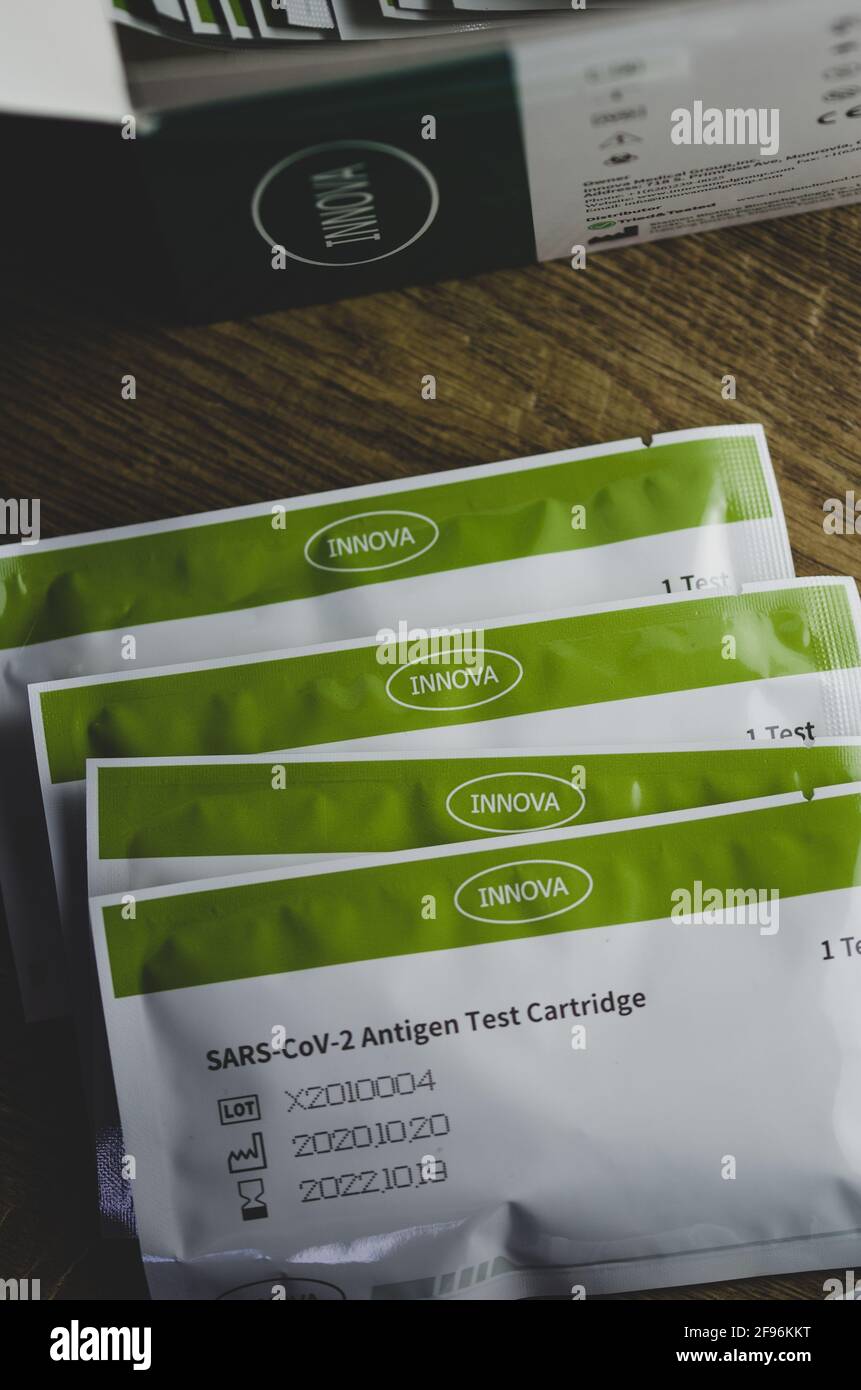 Home testing kit for school children and NHS staff, also called Lateral