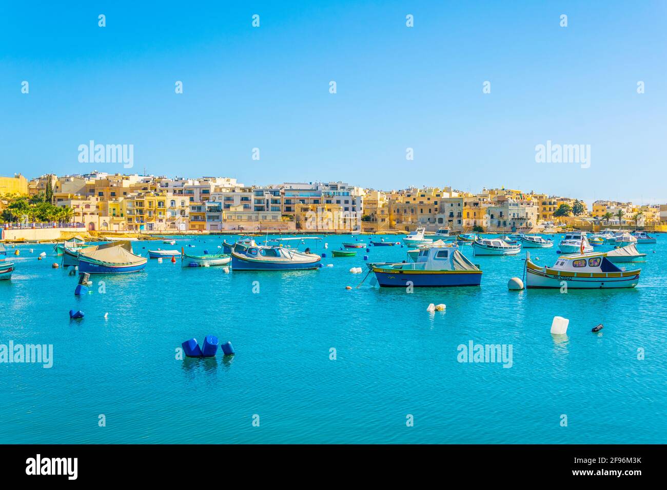 Fishing boats moor in Birzebbuga, Malta Stock Photo Alamy