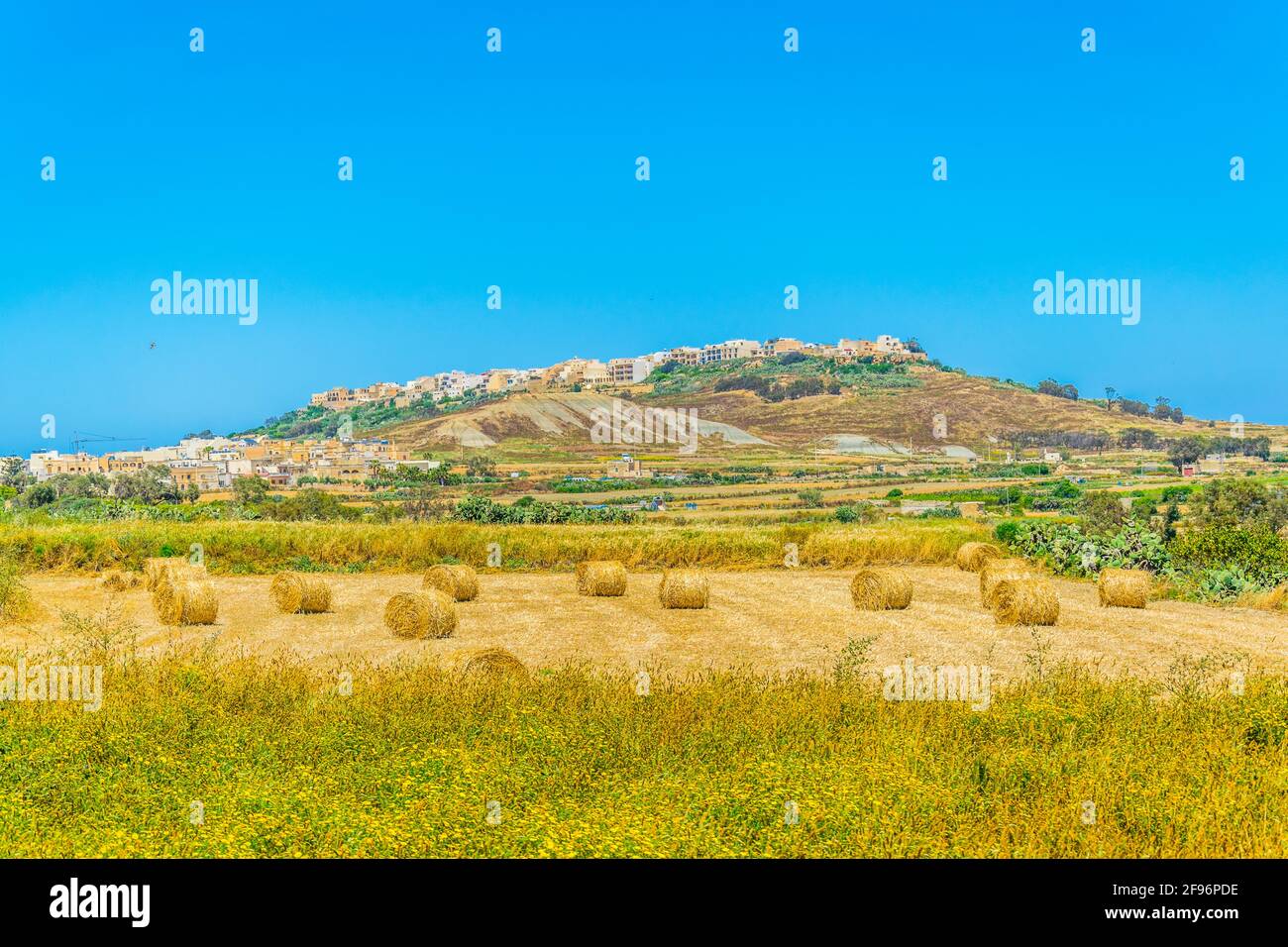 View of Zebbug town in Gozo, Malta Stock Photo Alamy