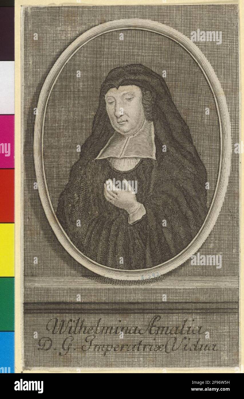 Wilhelmine Amalie, Princess of Braunschweig-Lüneburg 1722/1742 Stock Photo