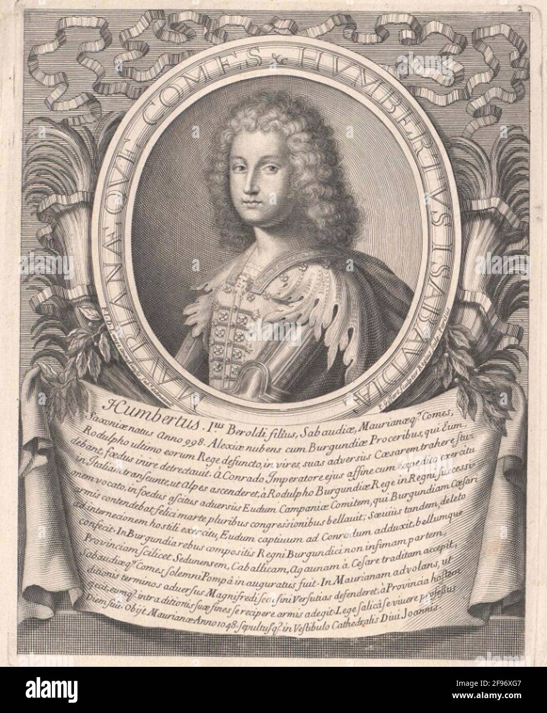 Humbert I, Count of Savoyen. Stock Photo