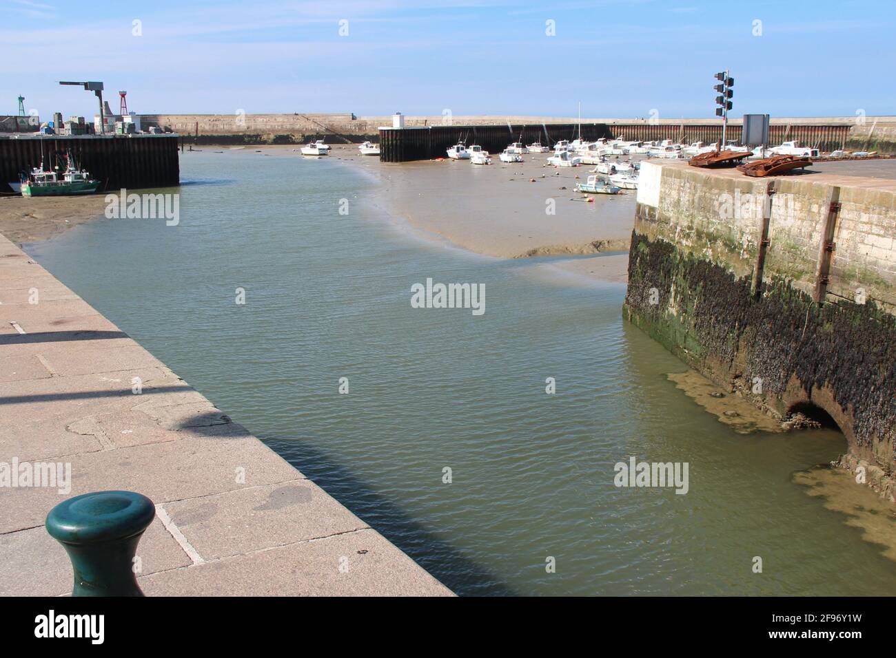 port at port-en-bessin in normandy (france) Stock Photo