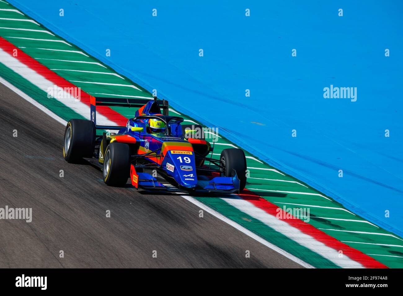 Imola, Italy 16/04/2021, 19 ROSSO Andrea, FA Racing, action during the 1st round of the 2021 Formula Regional European Championship by Alpine from April 16 to 18, 2021 on the Autodromo Internazionale Enzo e Dino Ferrari, in Imola, Italy - Photo Florent Gooden / DPPI Stock Photo