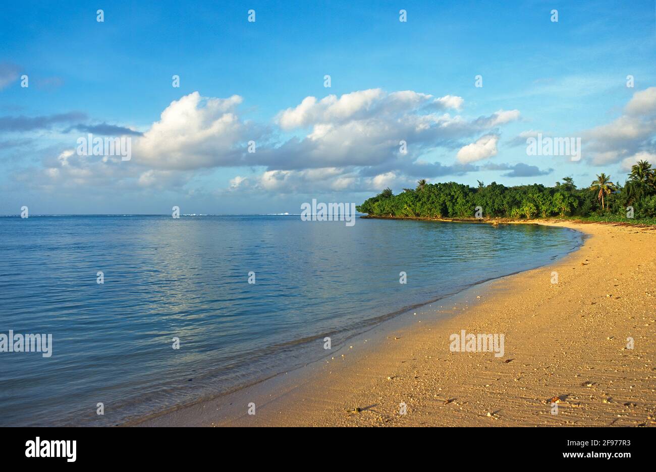 Pau Pau Beach, San Roque, Saipan. Stock Photo