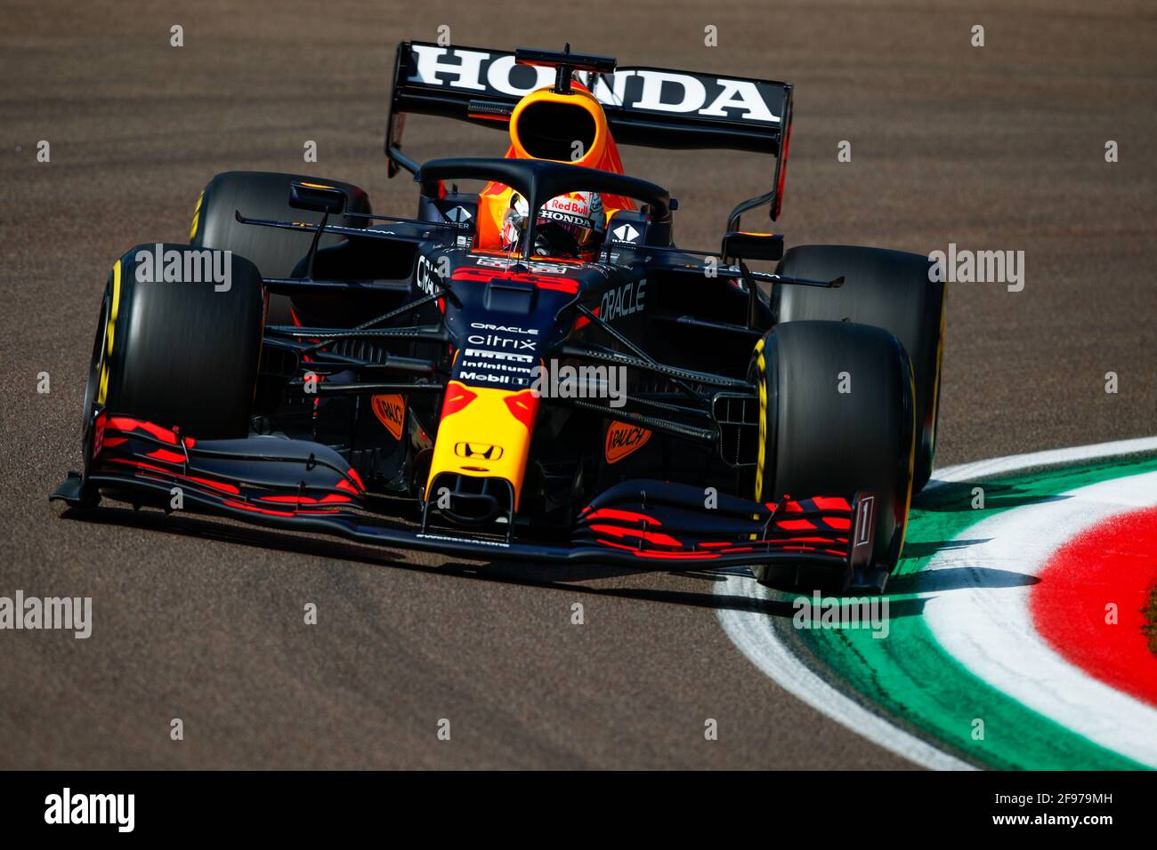 Imola Italy 16 04 21 Verstappen Max Ned Red Bull Racing Honda Rb16b Action During The Formula 1 Pirelli Gran Premio Del Made In Italy E Dell Emilia Romagna 21 From April 16 To