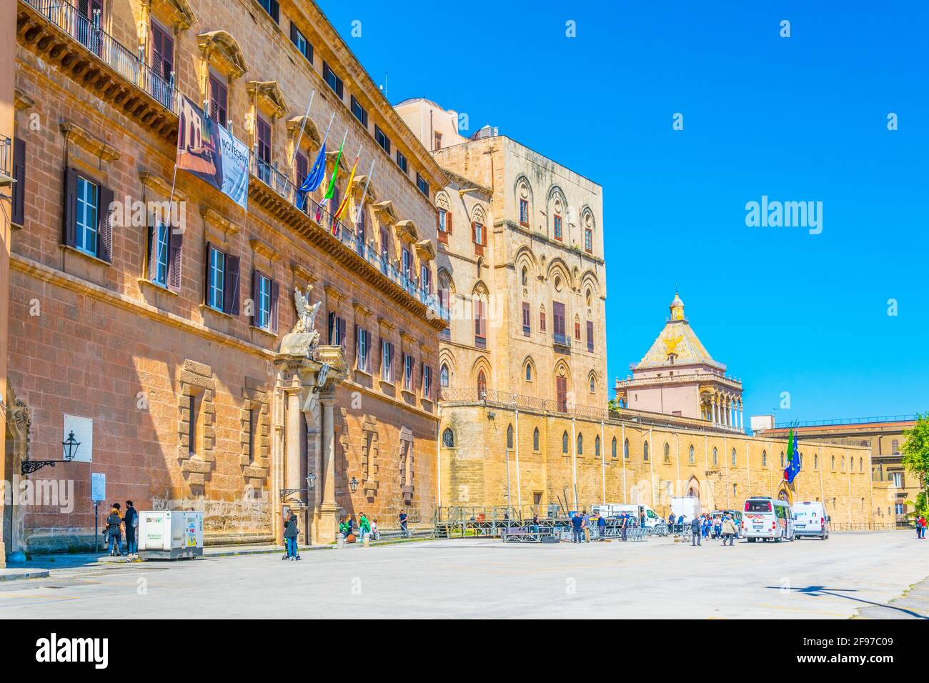Palazzo dei Normanni in Palermo, Sicily, Italy Stock Photo - Alamy